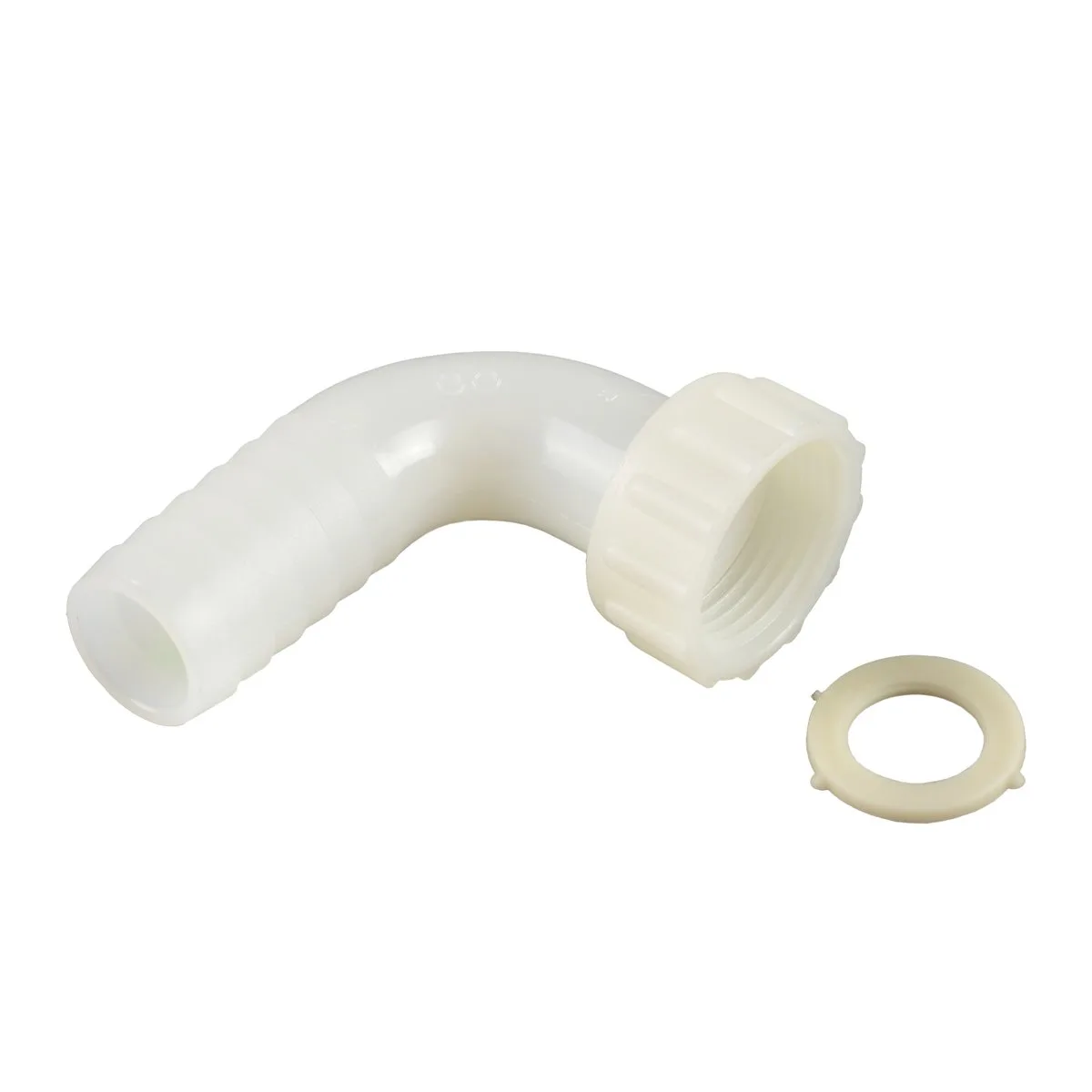 TÉTINE COUDÉ À 90° F ÉCROU LIBRE JOINT EPDM 1" X 22