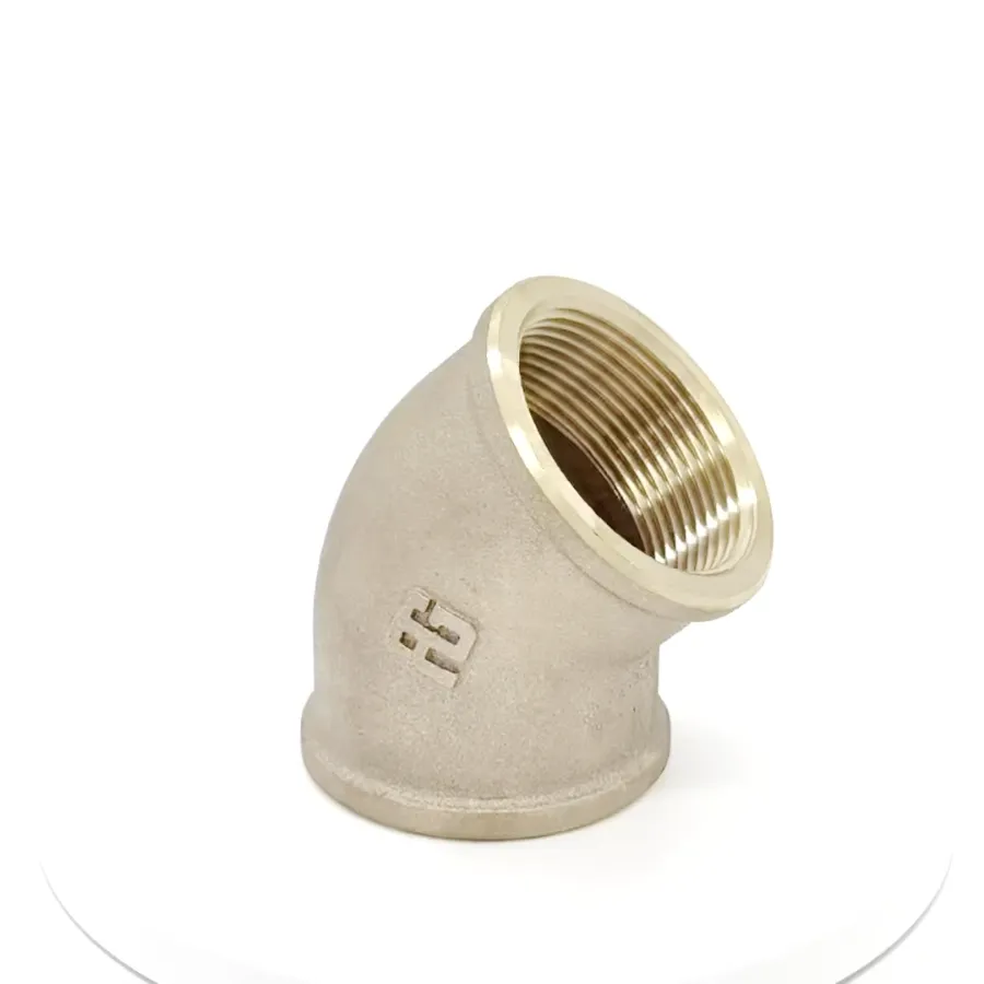 COUDE 45° F/F BRONZE DN10 - 3/8" PN40 — vue 360°